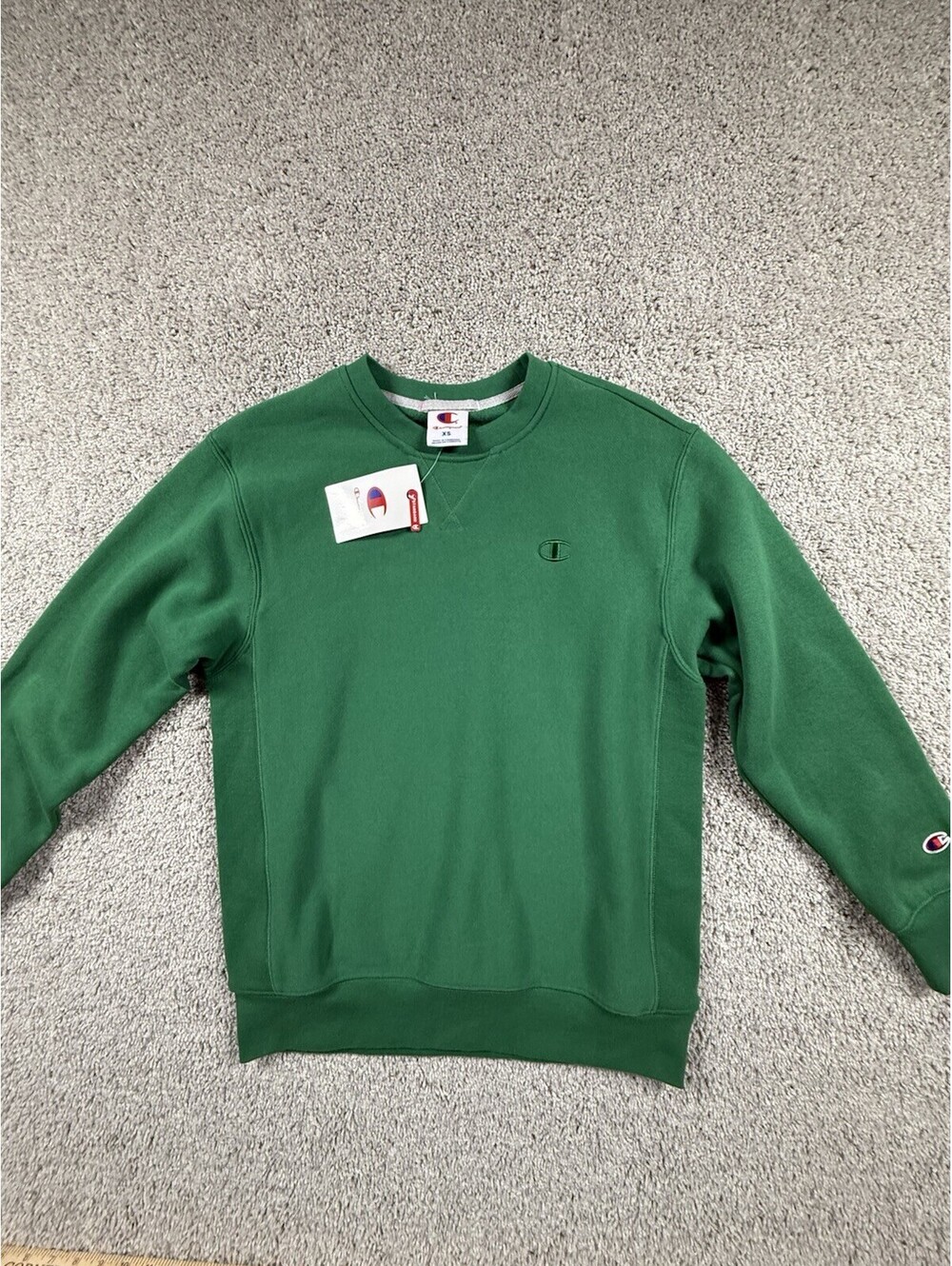 NWT Champion Men’s Sweatshirt Size XS Green USA Athletic Edition